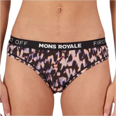 Mons Royale Дамско мериносово термобельо Mons Royale Women's Folo Merino Briefs Merino base layer - Rock Leopard - размер XS (115-2463-0411)