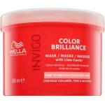 Wella Invigo Color Brilliance Mask with Lime Caviar Fine to Medium Colored Hair Защитна маска За фина и боядисана коса 500 ml