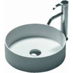 Inter Ceramic Мивка за баня Елинор 38х38 см, полимермраморен камък, бял мат (38334w)