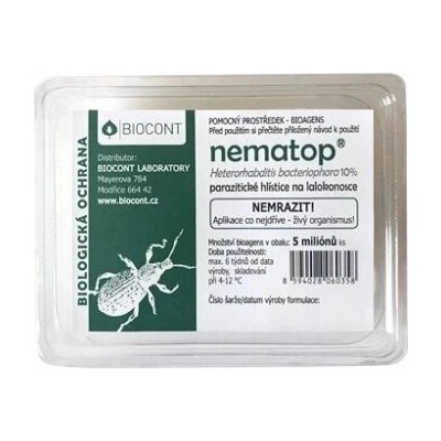 BioTomal Nematop parazitické hlístice proti larvám nosánika