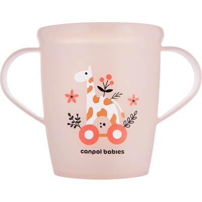 Canpol babies Чаша с дръжки Canpol - Tоys, 250 ml, 12 m+, Розова (2/101_pin)