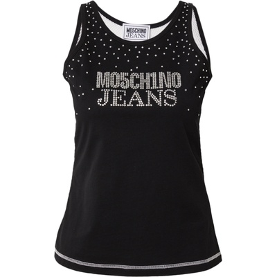 Moschino Jeans Топ черно, бяло, размер XL