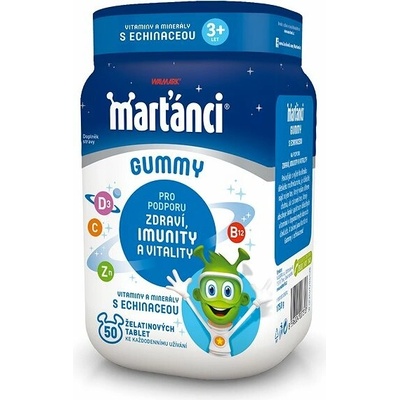 Marťánci Gummy Echinacea žuvacie tablety na posilnenie imunity pre deti 50 ks
