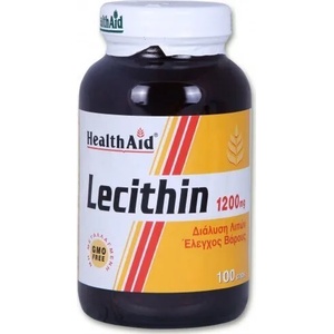HEALTHAID Хранителна добавка Лецитин 1200 mg, Health Aid Lecithin 1200mg 100 Caps