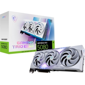 Image 1 of MSI GeForce RTX 5080 GAMING TRIO OC WHITE 16GB GDDR7 256bit (RTX 5080 16G GAMING TRIO OC WHITE)