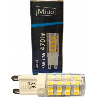 Milio LED žiarovka G9 5W 470Lm studená biela