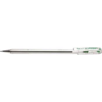 Pentel Химикалка, 0, 35 мм, капачка, PENTEL "Superb BK77", зелена BK77-D (BK77-D)