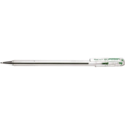 Pentel Химикалка, 0, 35 мм, капачка, PENTEL "Superb BK77", зелена BK77-D (BK77-D)