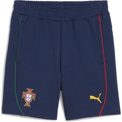 Puma dětské kraťasy s elastickým pasem Portugal Casuals modrá žlutá