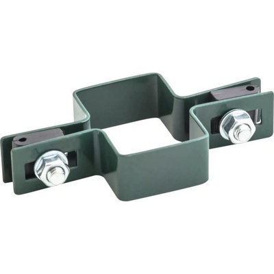 Svorka na sloupek POLBRAM dvojitá 6 x 4 cm 6005 mechová zelená