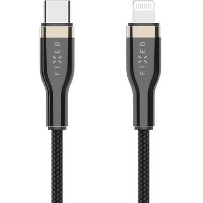 плетен кабел за зареждане и пренос на данни PD 60W USB-C / Lightning - MFi за iPhone / iPad / iPod / AirPods - 0, 5 м - черен (72799)