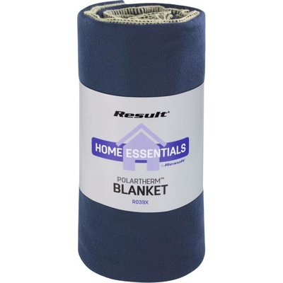 Result Winter Essentials Jemná rychleschnoucí flísová deka s úpravou proti plstnatění modrá námořní 175x140 RT39