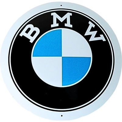 Plechová ceduľa BMW, Ø 35 cm