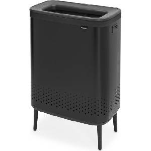 Brabantia Кош за пране Bo Laundry Bin Hi 2 x 45 л черен мат (200564)