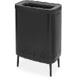 Brabantia Кош за пране Bo Laundry Bin Hi 2 x 45 л черен мат (200564)