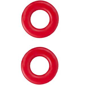 Blush Комплект пенис рингове - пенис пристегачи "donut red rings" 2 броя