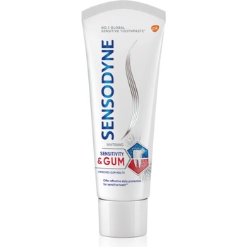 Sensodyne Sensitivity & Gum Whitening избелваща паста за зъби за защита на зъбите и венците 75ml