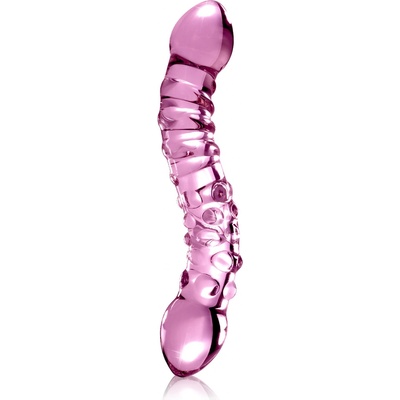 Icicles no 55 Skleněné dildo Růžový