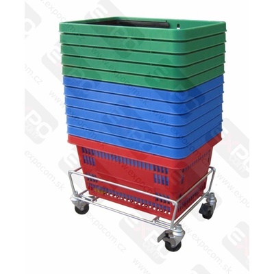 Zařízeníobchodů Vozík kovový pod nákupní košík – Zboží Mobilmania