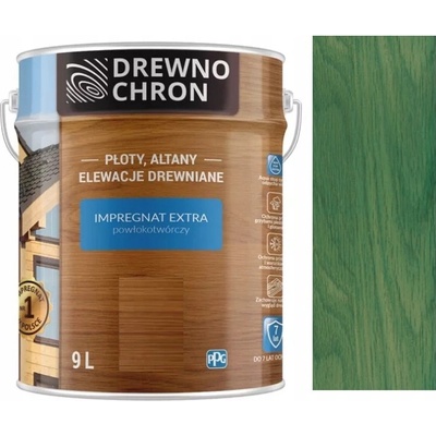 Impregnace na dřevo Drewnochron 265613 zelená 9 l
