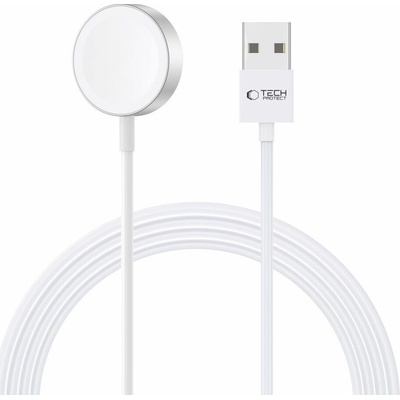 Tech-protect Ultraboost USB magnetická nabíjačka na Apple Watch 1.2m, biela