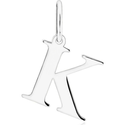 Gemmax Přívěsek písmeno K bílé zlato tiskací GUPWN 43521