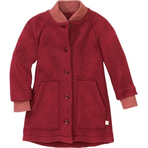 disana Детско вълнено яке disana Kid's Walk Coat - Cassis - размер 122/128 (EU) (703-4130-0113)