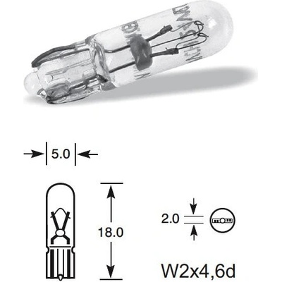 Osram 2741 W1,2W W2x4,6d 24V 1,2W