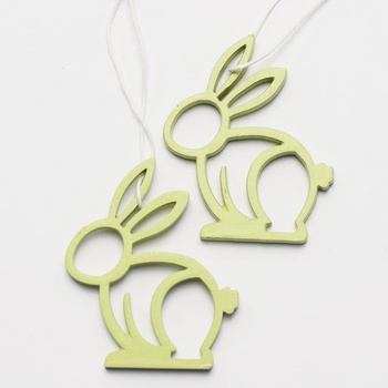 Veľkonočný drevený zajačik sada 2ks 7 cm