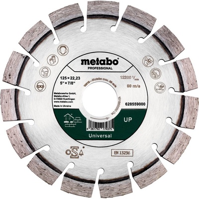 Metabo Diamantový rezný kotúč "up", 125 x 22,23 mm, Professional 628559000