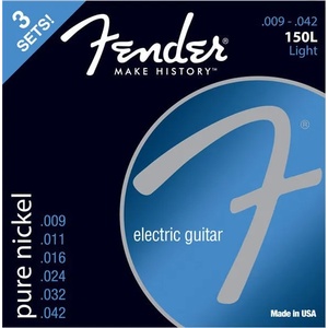 Fender 150L 9-42 3 Pack Струни за електрическа китара (0730150309)