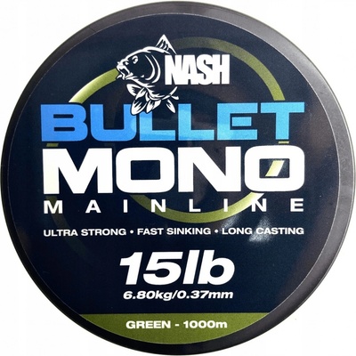 Kevin Nash Bullet Mono Green 1000 m 0,37 mm