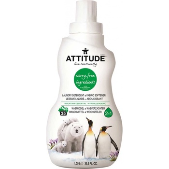 Attitude prací gel a aviváž 2v1 s vůní Mountain Essentials 1050 ml