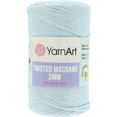YarnArt Macrame Twisted 250g 3mm 760 svetlá modrá