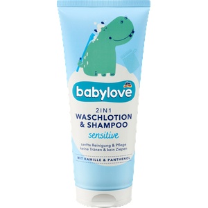 babylove Бебешки шампоан и лосион 2в1 sensitive, 200 ml (1445846)
