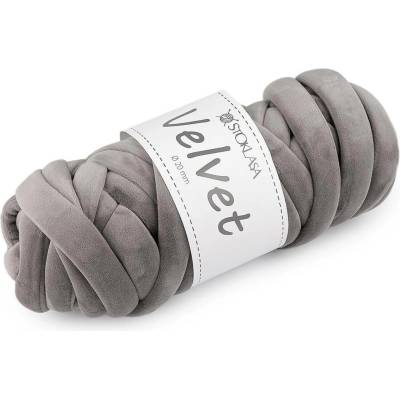 Příze Marshmallow silná Velvet Ø20 mm 500 g Varianta: 18 (043) šedá střední, Balení: 1 ks