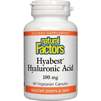 Image 1 of Natural Factors Hyabest Hyaluronic Acid 100 mg [60 капсули]