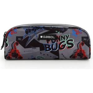 Gabol Ученически несесер Gabol Bugs с два цип, мек