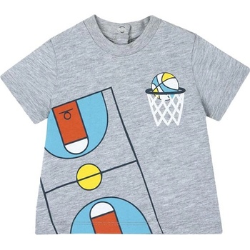 Chicco Boys Tee Light Grey Printed - 68