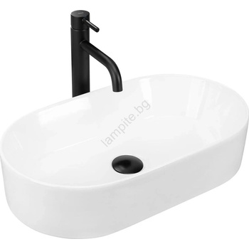 Rea REA-U9108 - Мивка за плот LAYLA 30x53 cm керамика/бял гланц (RE0081)