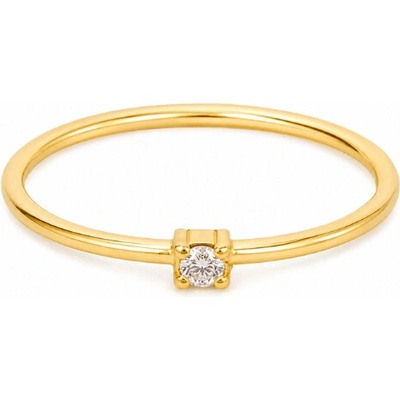 Olivie 10329 Prstienok GOLD s čírym zirkónom