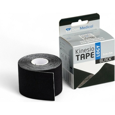GemMedical kinesiology tape černý 5 cm x 5 m