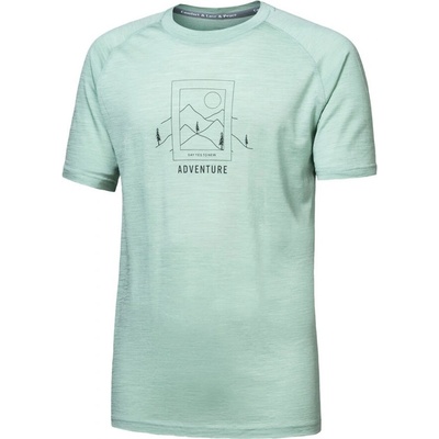 Sensor Merino Air Say Yes с къс ръкав Размер: L / Цвят: зелен