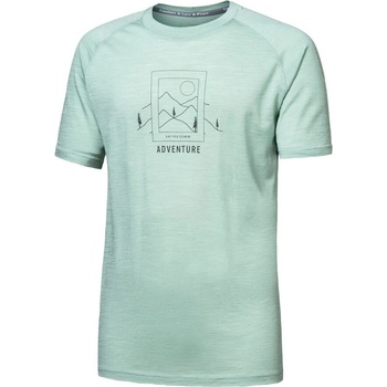 Image 1 of Sensor Merino Air Say Yes с къс ръкав Размер: L / Цвят: зелен