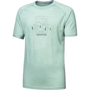 Sensor Merino Air Say Yes с къс ръкав Размер: L / Цвят: зелен