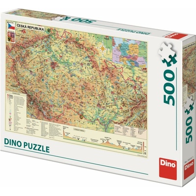 Dino Mapa České republiky 500 dielov