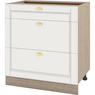 ИРИМ Долен кухненски шкаф Сити МФ-Бяло мат-09-120 80 см