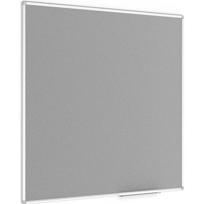 Allboards TF1212S Šedá textilní nástěnka 120 x 120 cm v hliníkovým rámu
