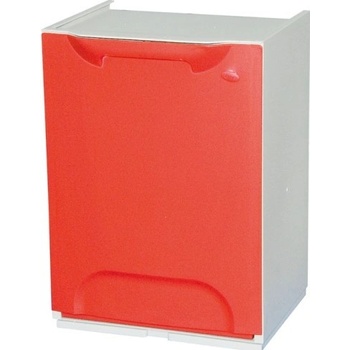 Artplast Plastový odpadkový kôš na triedenie odpadu, červená, 14 l