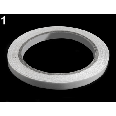 Obojstranná lepiaca páska šírka 8 mm, 10 mm, 12 mm - 1 ks - Transparent - 1 (8 mm) Transparent